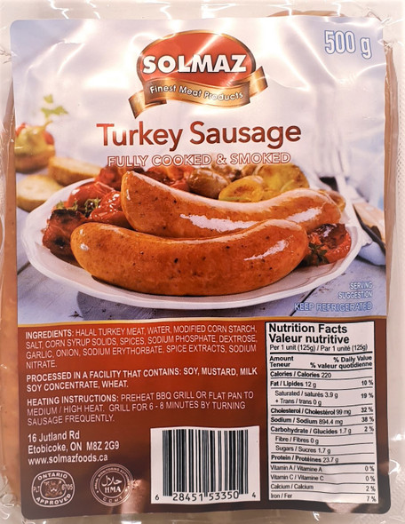 Solmaz Turkey Sausage 500g