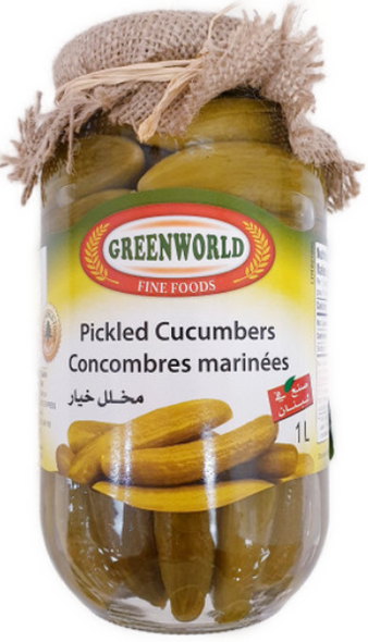 Greenworlds pickled Wild Cucumbers 660ml