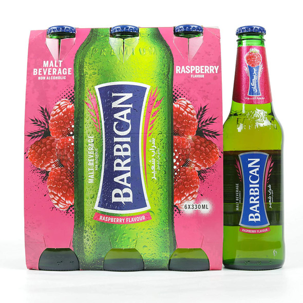 Barbican Raspberry Malt Drink Pack of 6 (330ml)