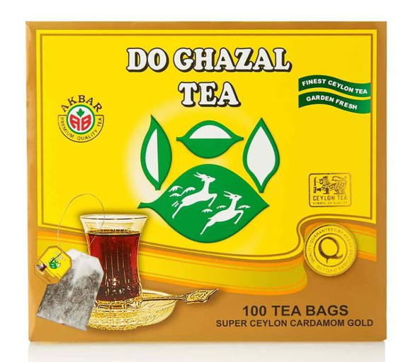 Do Ghazal Ceylon Cardamom Tea (100 Tea bags)