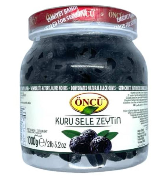 Oncu Dehydrated Natural Black Olives 1000 g