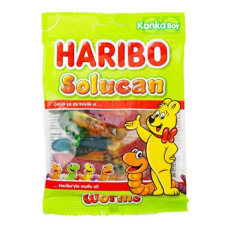 HARIBO WORM SOFT CANDY 80GR