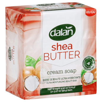DALAN CREAM SOAP ULTRA MOISTURIZING W/ SHEA BUTTER 3x90g