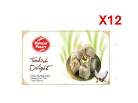 Malatya Pazari Turkish Delight Double Pistachios 300gr x 12pcs