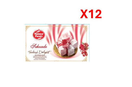 Malatya Pazari Turkish Delight Pomegranate 300gr x 12pcs