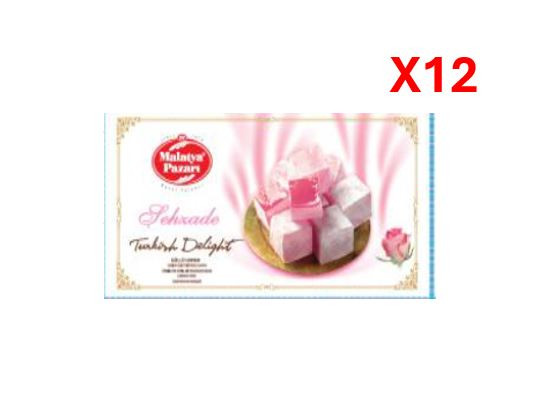 Malatya Pazari Turkish Delight Rose 300gr x 12pcs