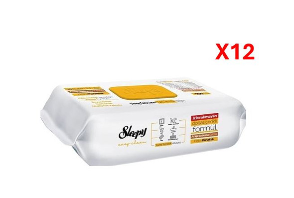 SLEEPY SURFACE WIPES WITH ARABIC SOAP 12*100PCS
