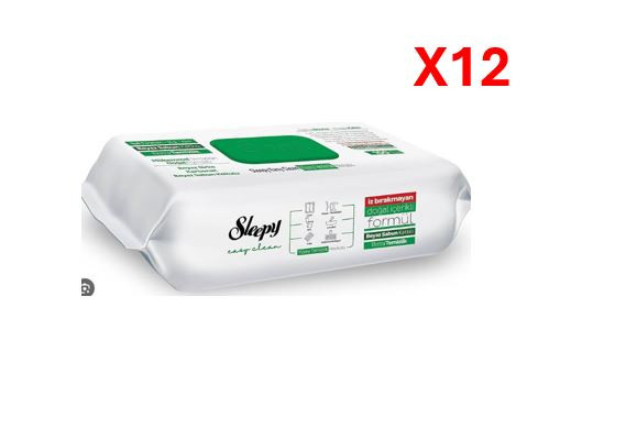 SLEEPY SURFACE WIPES WITH WHITE SOAP 12*100PCS