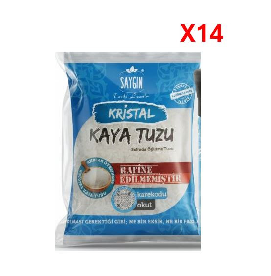 SAYGIN POSET KAYA TUZU ÖĞÜTME 500 GR*14