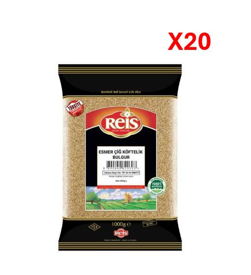 REIS BROWN BULGUR FOR CIG KOFTE 1KG*20