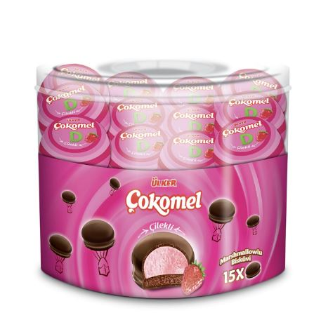 ULKER COKOMEL MARSHMALLOW Strawberry 12 GR