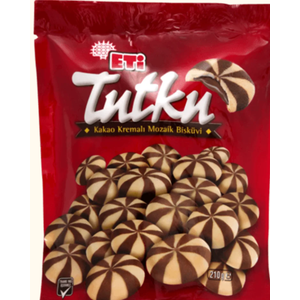 ETI TUTKU Chocolate Cookies Bag Biscuit 210g