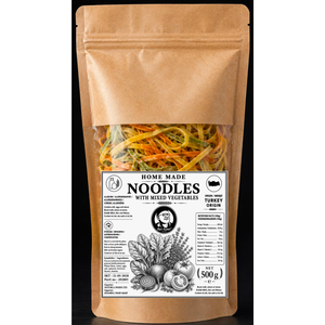 HACIKAMIL HOMEMADE NOODLE WITH VEGETABLES 500GR
