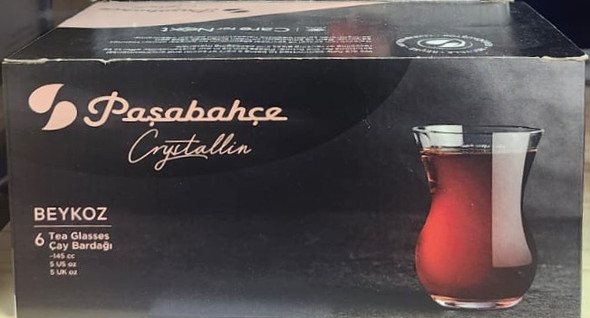 Pasabahce Crystallin Beykoz Tea Glasses 6 pcs 145 cc