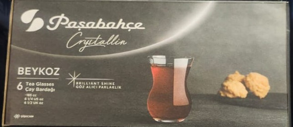 Pasabahce Crystallin Beykoz Tea Glasses 6 pcs 185 cc