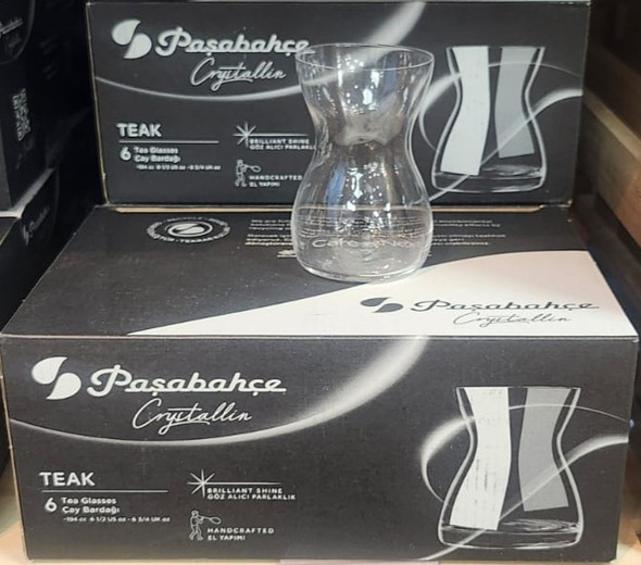 Pasabahce Crystallin Teak Tea Glasses 6 pcs 194 cc