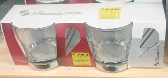 Pasabahce Chroma 2 pcs Tea Cup Handled