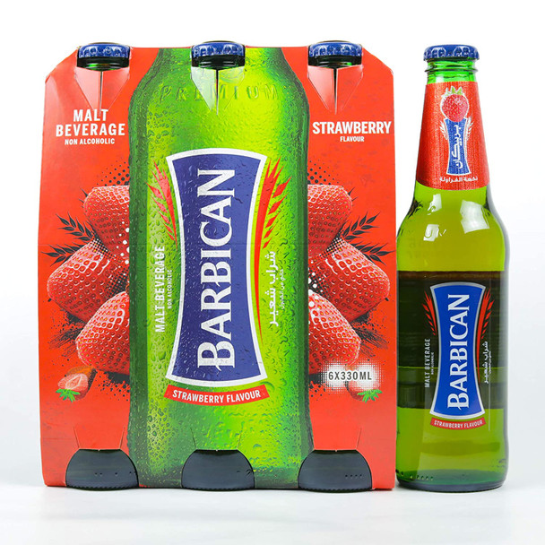 Barbican Strawberry Malt Drink Pack of 6 (330ml)