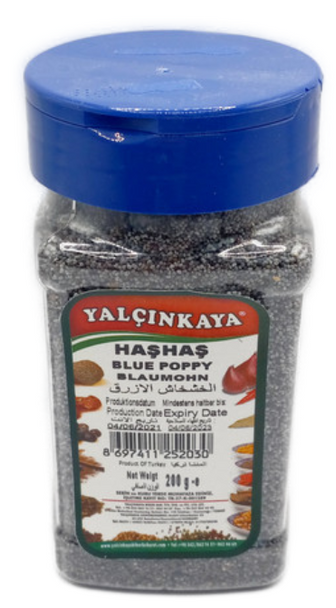 Yalcinkaya Hashas (Blue Poppy Seeds) 200gr