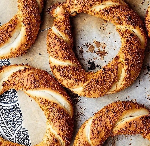 Fresh Turkish Sesame Bagels (4 pcs)