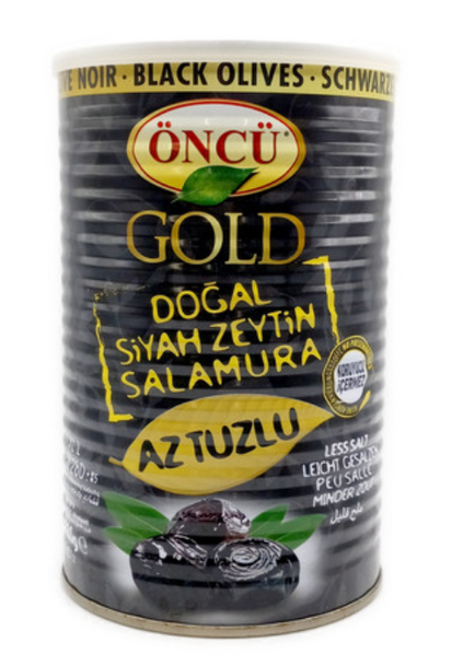 Oncu Gold XL Low salt Black Olive 800g
