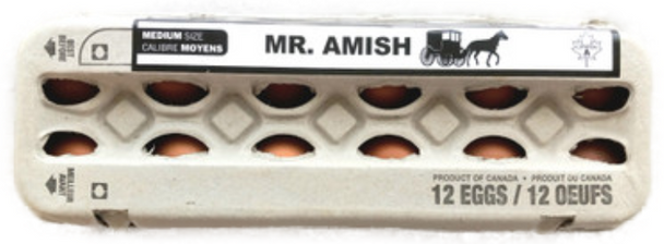 Mr Amish Chicken Eggs (Medium Brown Eggs 12pcs)