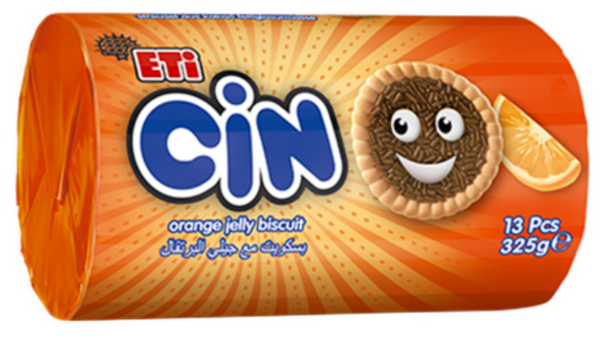 Eti Cin 325gr (Biscuit with orange jelly)