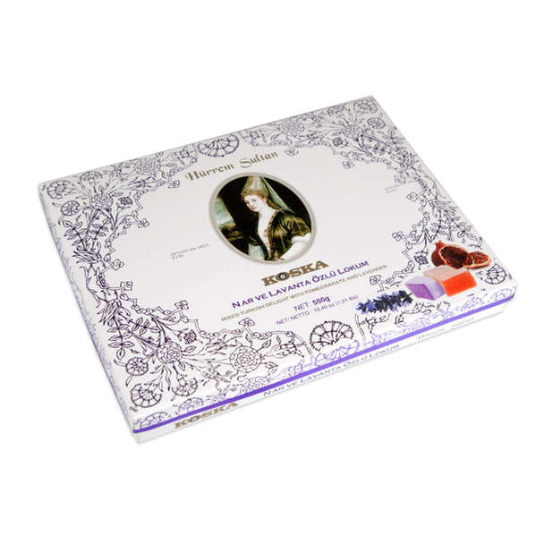 KOSKA HURREM SULTAN TURKISH DELIGHT  W/POMEGRANATE & LAVENDER