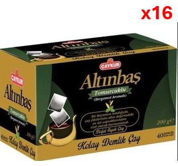 CAYKUR ALTINBAS TEAPOT BERGAMOT BOX 200 GR*16