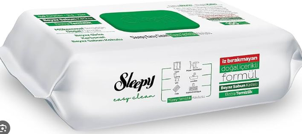 SLEEPY SURFACE WIPES WITH WHITE SOAP 100 pcs