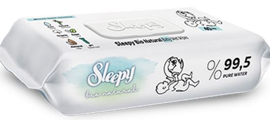 SLEEPY WET WIPES BIO NATURAL 40 pcs