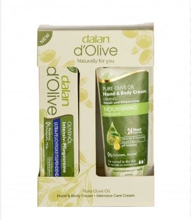 DALAN CREAM GIFT SET OLIVE OIL REGULAR 75ML CREAM, 20ML INTENSIVE CREAM