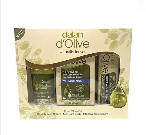 DALAN GIFT SET OLIVE OIL HAND CREAM&SOAP 60ML,100G,20ML