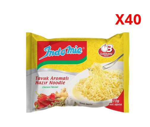 INDOMIE CHICKEN FLAVERED READY NOODLE 70GR*40