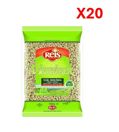 REIS GREEN LENTILS 1KG*20