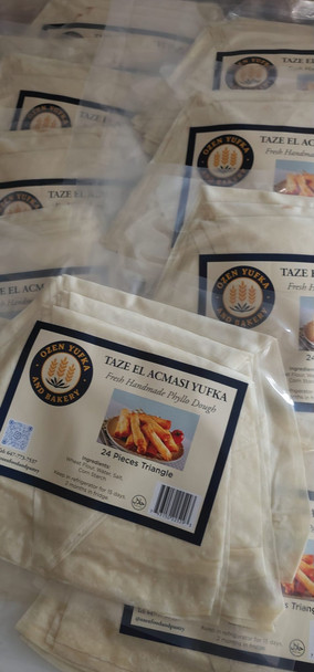 Ozen Fresh Yufka Handmade 24 Piece Triangle 500g