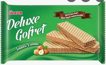 ULKER DELUXE WAFER WITH HAZELNUT 220G
