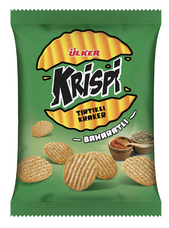 ULKER KRISPI SERRATED CRACKER SPICES 48G
