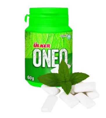 ULKER ONEO BOTTLE GUM GREEN MINT 60 GR