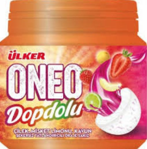 ULKER ONEO FULL FRUIT FLAVOR GUM 76G