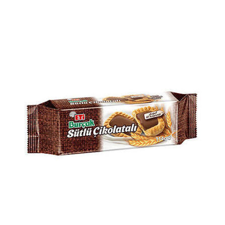 ETI BURCAK MILK CHOCOLATE BISCUVIT 114 GR