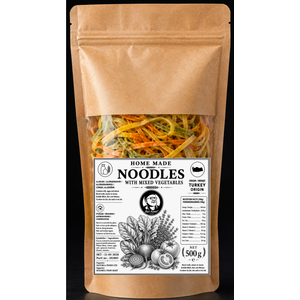 HACIKAMIL HOMEMADE NOODLE WITH VEGETABLES 500GR