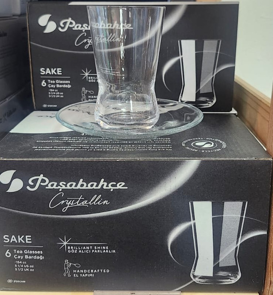 Pasabahce Crystallin Sake Tea Glasses 6 pcs 154 cc