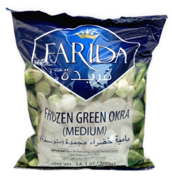 Farida Frozen Green Okra Medium 400gr