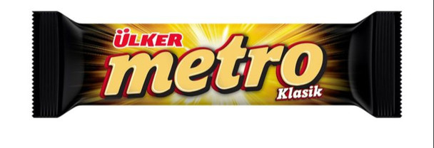 Ulker Metro Classic 36gr (Chocolate covered caramel and nougat bar)