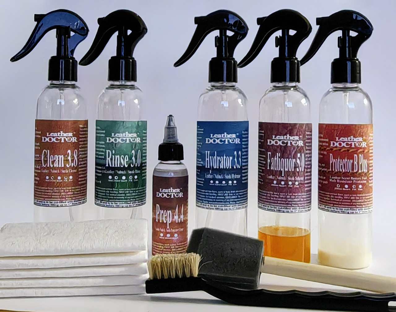 Leather cleaning kit