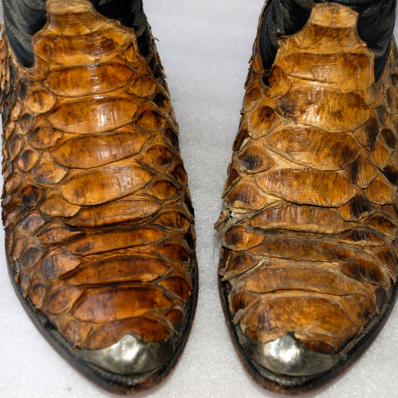 Python and Exotic Skin Leather Boots
