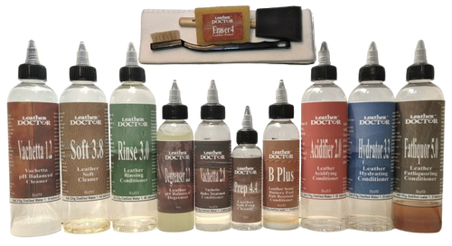 Louis Vuitton Vachetta Leather Care Kit V7+ by Leather Doctor is for preventive, routine, periodic, and restorative care of Louis Vuitton Vachetta Canvas bags. Before use the concentrate has to be mixed with distilled water accordingly.