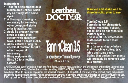 Leather Tannin Cleaner-3.5