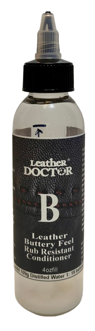  Leather Conditioner 3.2 (Conditioner 3.2) by Leather Doctor® is a Leather-Safe™ pH-balanced, (3.2) buttery feel, non-yellowing, non-stick, rub-resistant conditioner scientifically formulated to enhance durability, prevent friction wear, and protect all smooth leather surfaces. 4ozfill